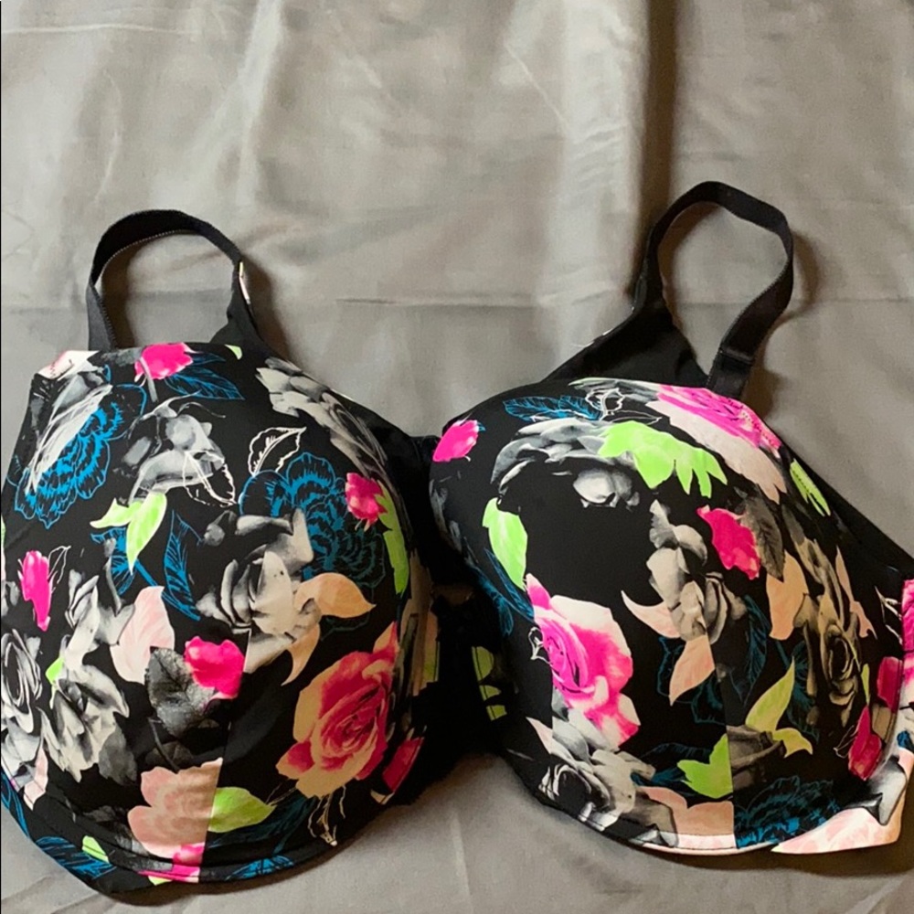 Neon flower bra